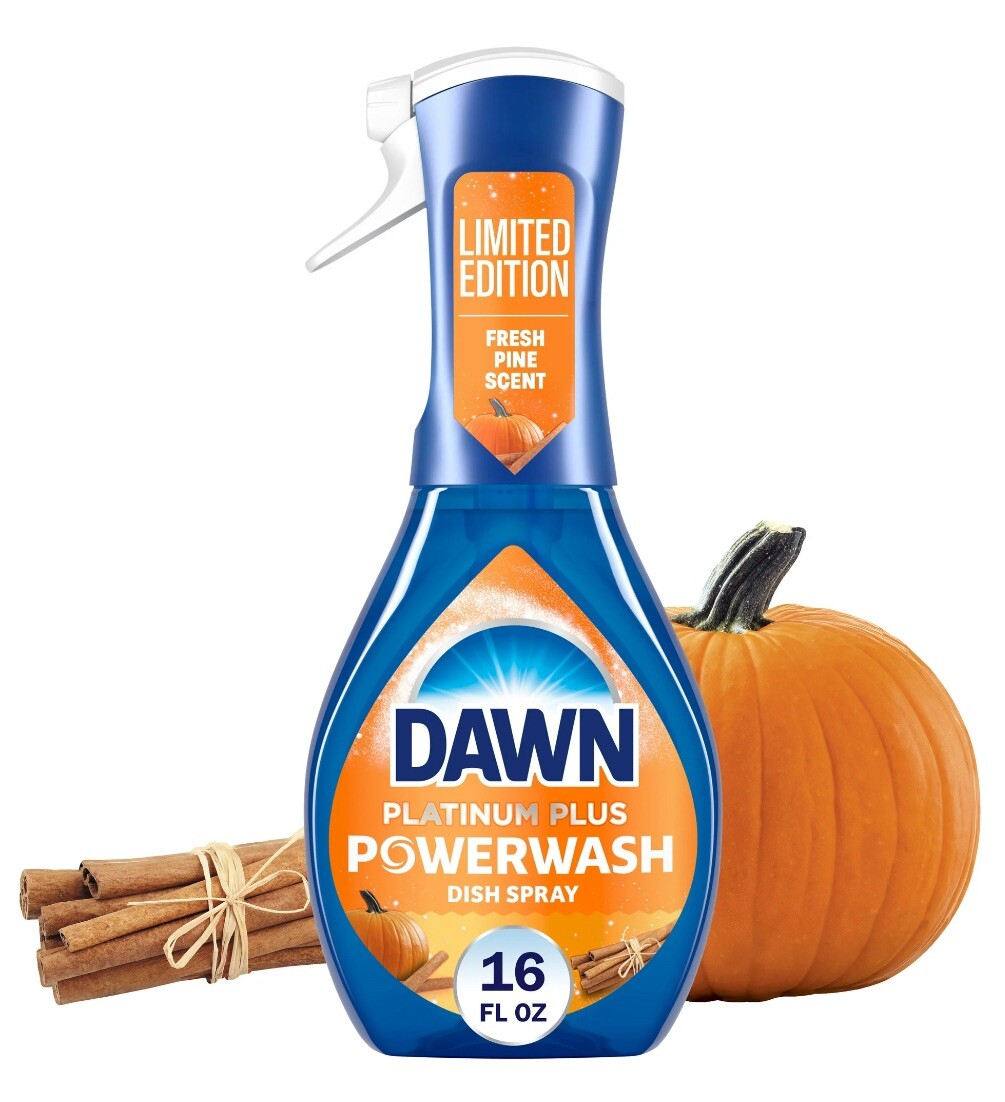 Limited Edition Dawn Powerwash Spray Dish Soap Pumpkin Spice 16 Fl Oz Platinum