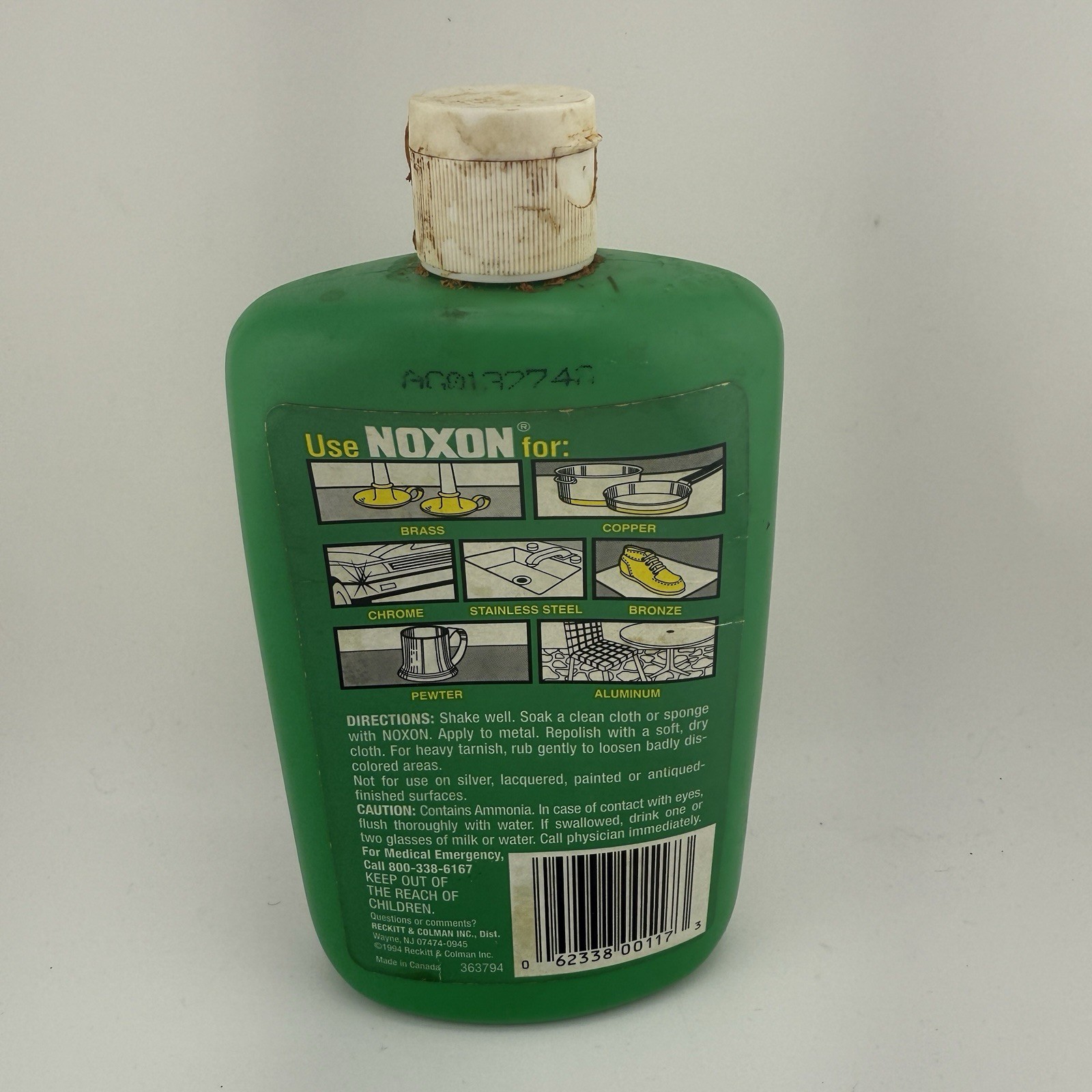 NOXON 7 Metal Polish Multi-Purpose Liquid 12 oz Discontinued Product ~3/4 Full