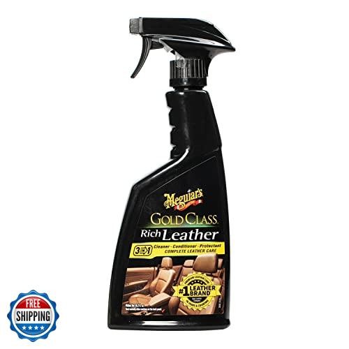 Meguiar’s Gold Class Rich Leather Cleaner and Conditioner 3-in-1 Spray, Non-G