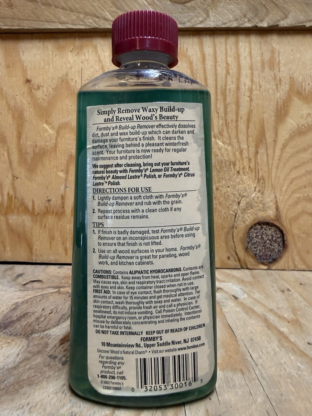 Formby’s Deep Cleansing Furniture Cleaner Dissolves Wax 8 oz Full Green
