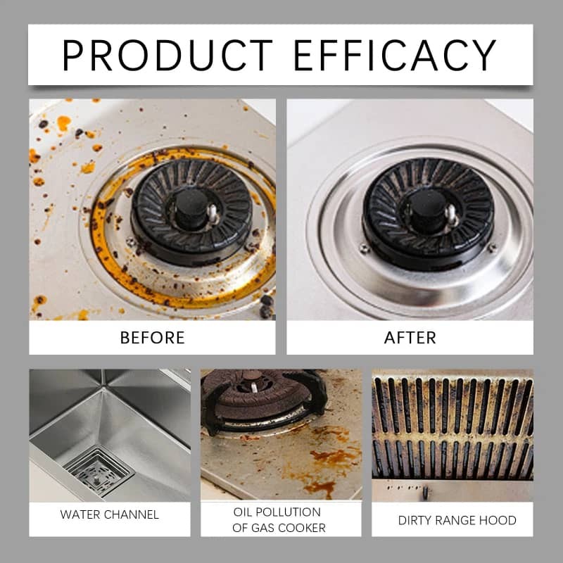 Stainless Steel Cleaner Daily Kitchen Appliances Dishwasher Oil Stain Cleaning
