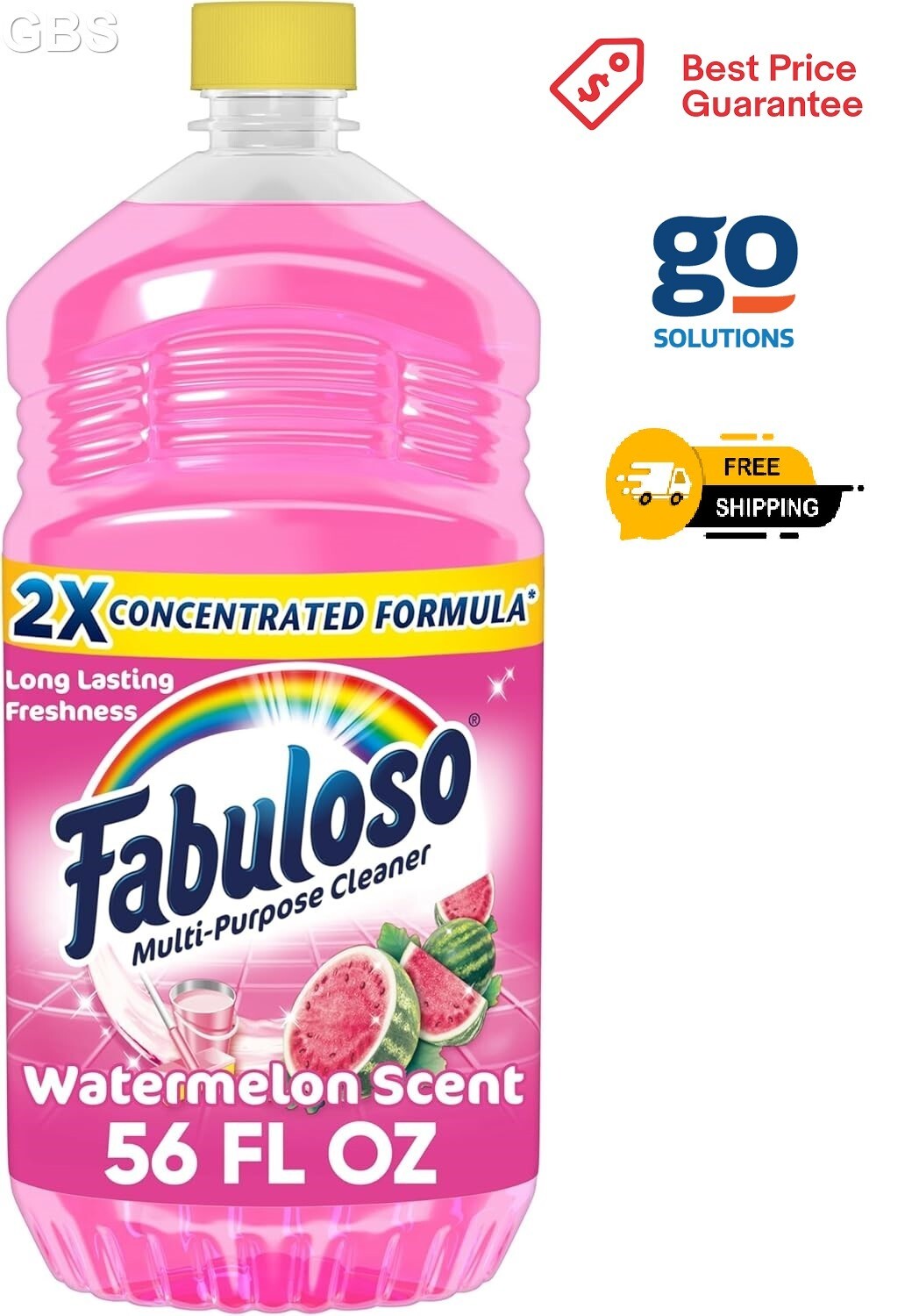 Fabuloso Multi-Purpose Cleaner 2X Concentrated Formula 56 Oz Watermelon