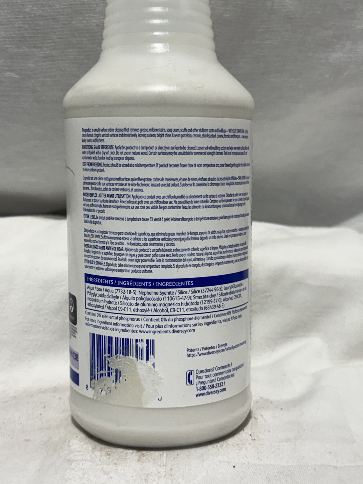 3 PACK – Diversey Emerel Multi-Surface Creme Cleanser, Fresh Scent, 32 Oz Bottle