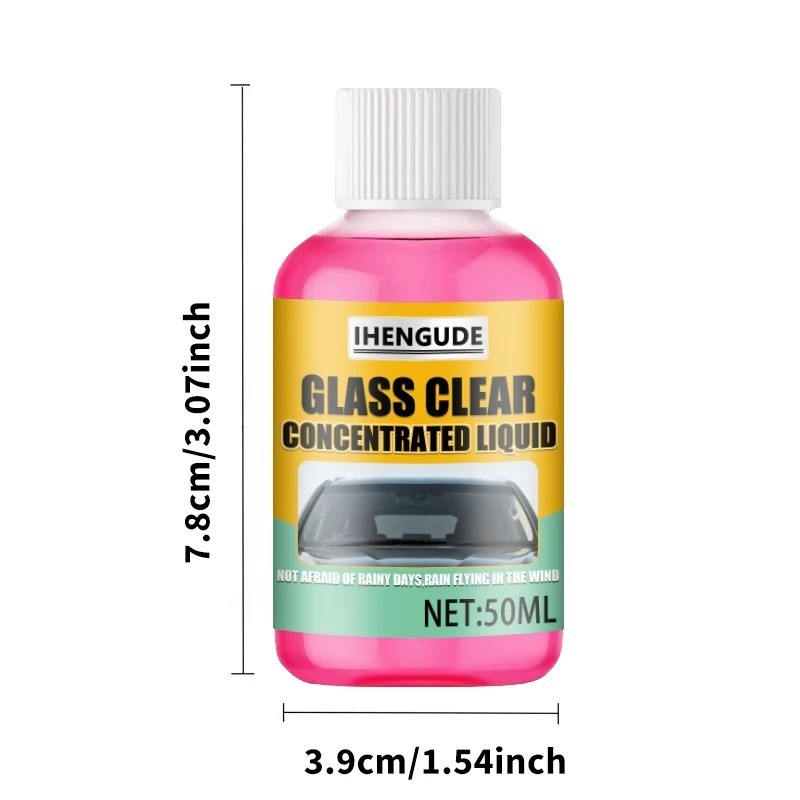 IHENGUDE Concentrated Windshield Washer Fluid | Rain Repellent Glass Cleaner 50m