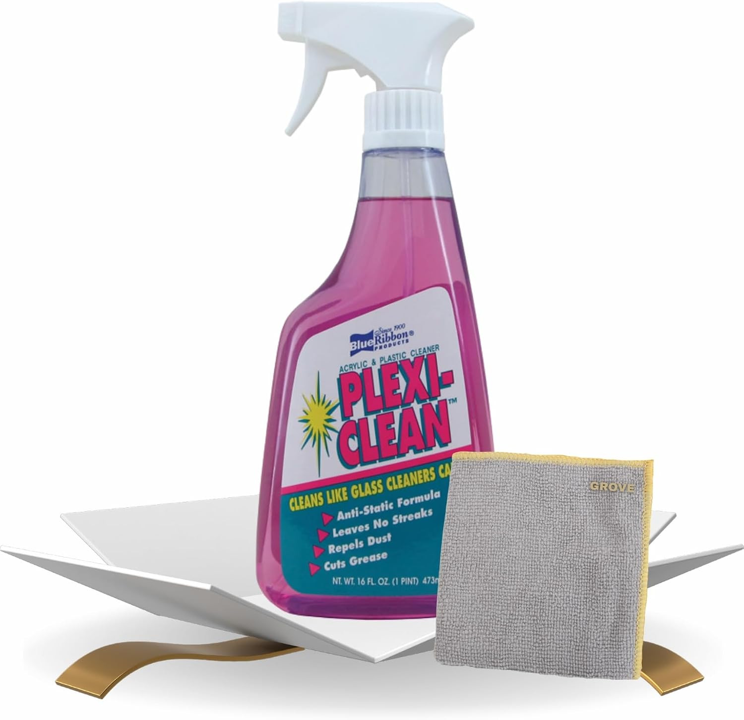 Plexi-Clean Acrylic and Plastic – Anti-Static Formula – Plexus Plastic Cleaner S