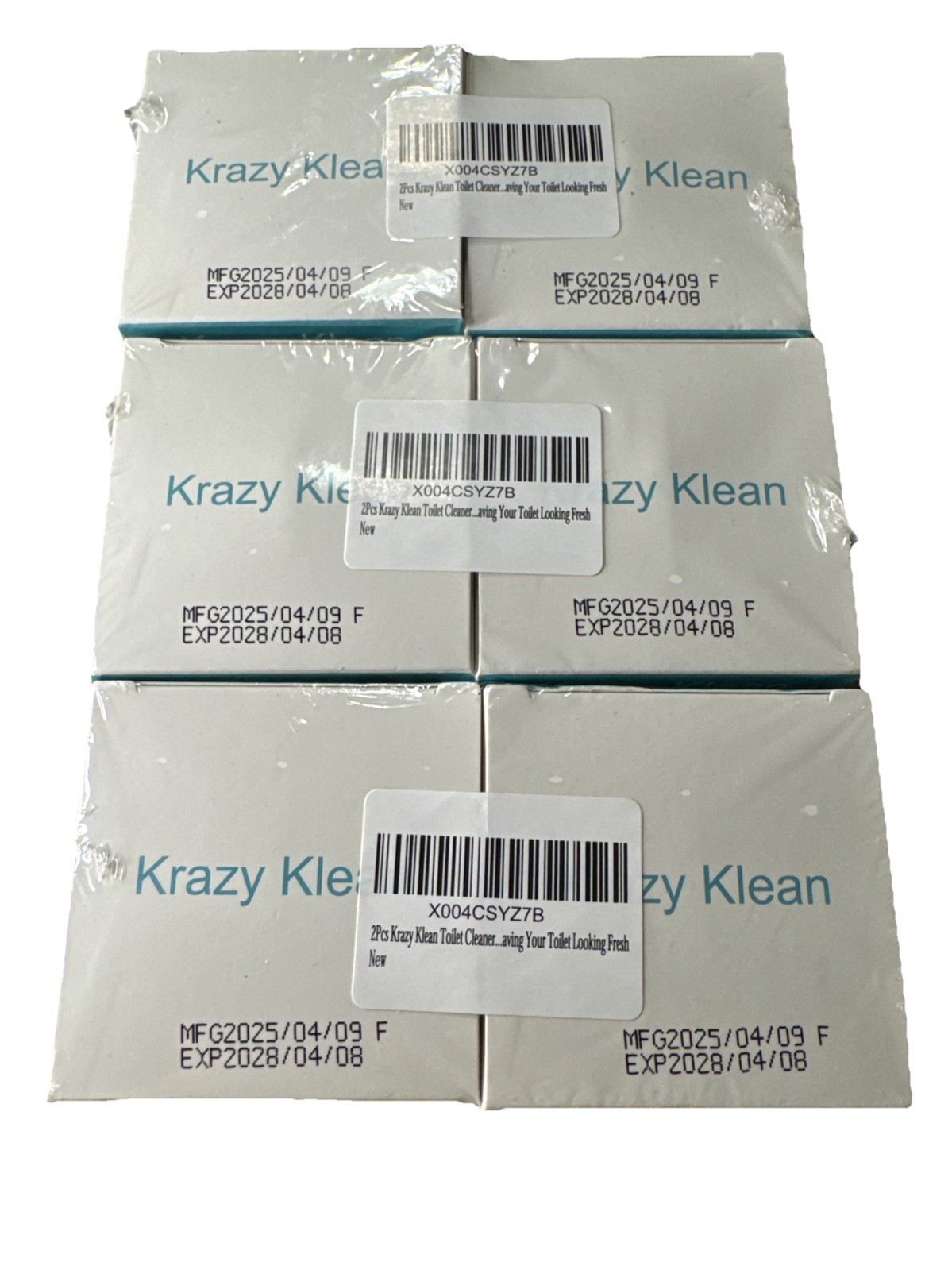 Krazy Klean *6Pcs* Toilet Cleaner Odor Stain Removal Makes Toilet Bowls Look New