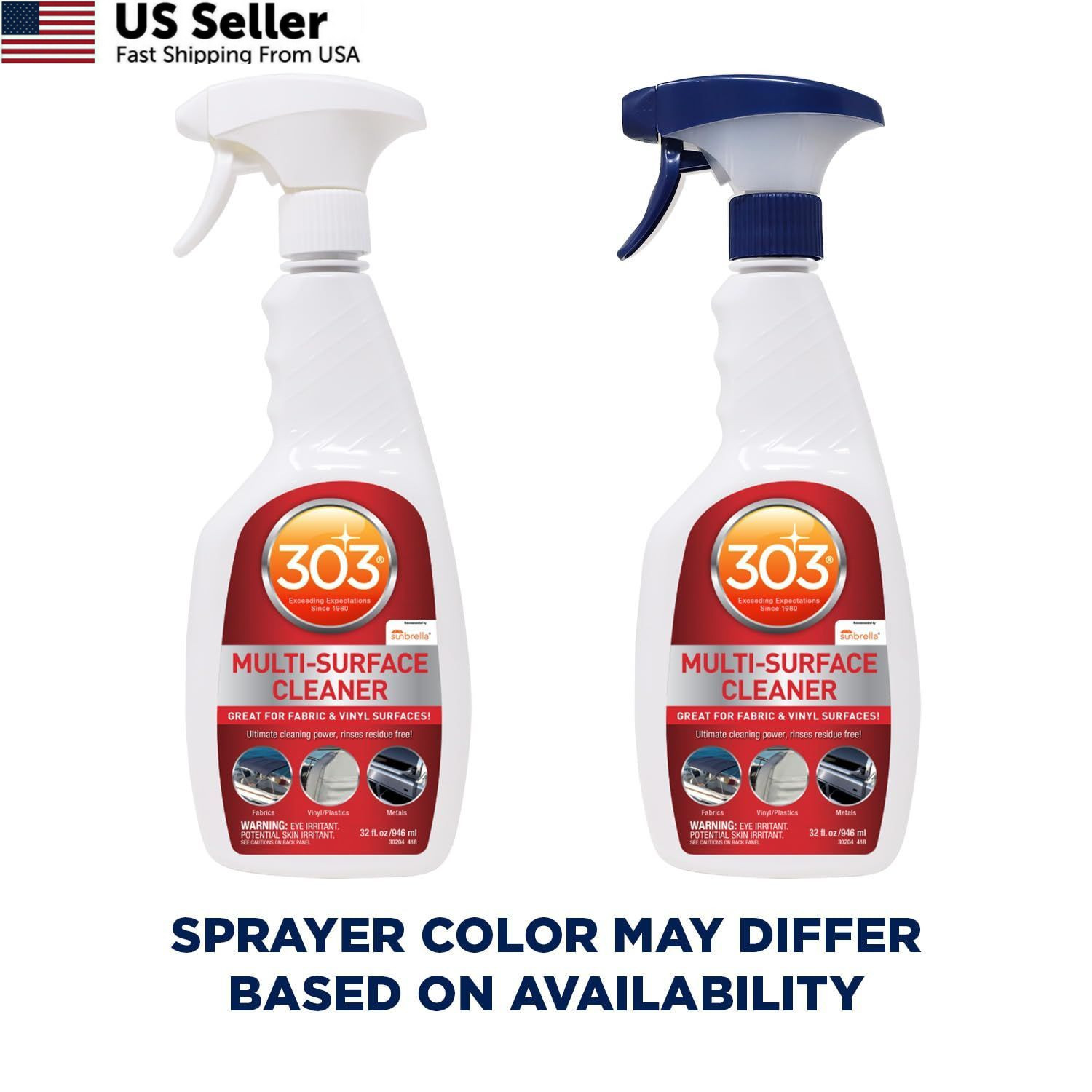 303 Marine Multi-Surface Cleaner for Vinyl & 32 Ounce (Pack of 1), White