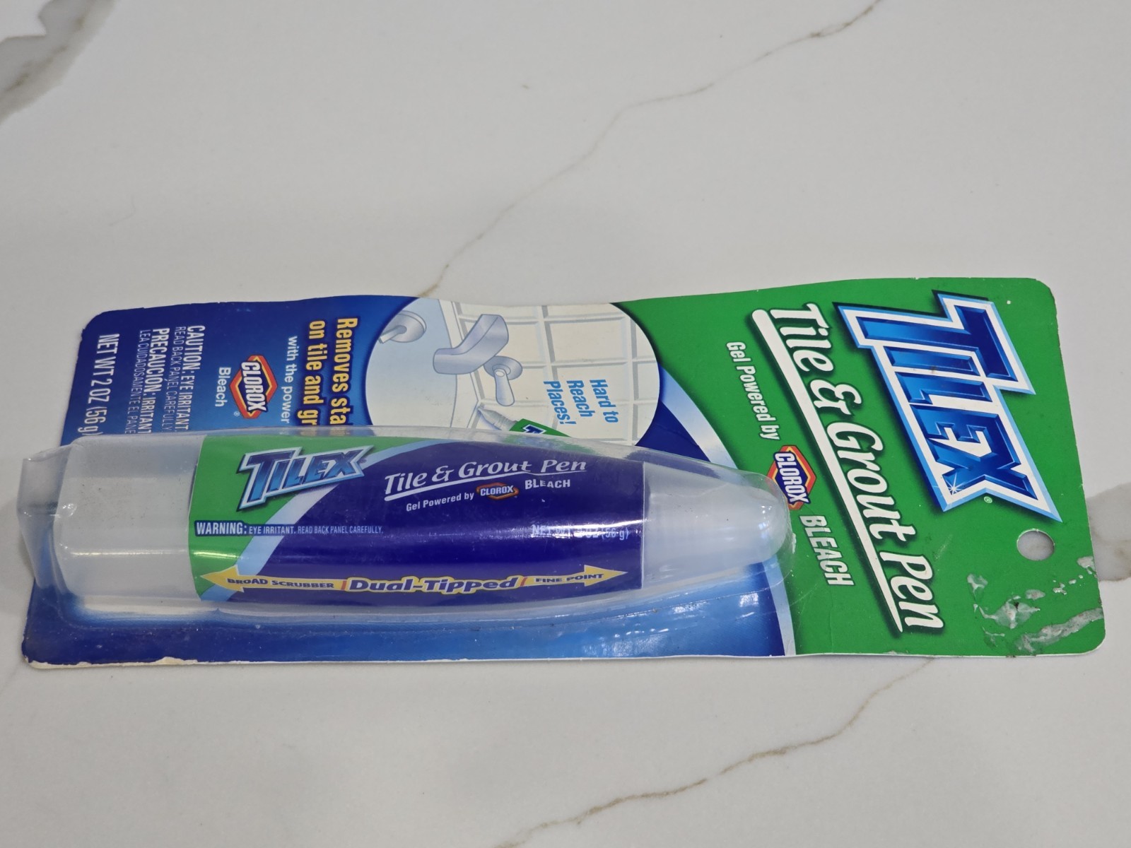 Tilex Tile & Grout Pen Removes Stains 2 oz Dual Tip Clorox Bleach 2010 NOS