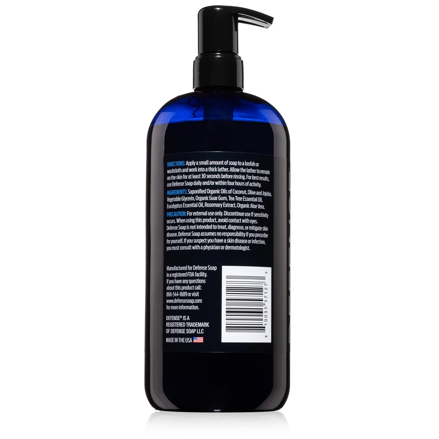 Defense Soap Tea Tree Body Wash | All Natural Organic Shower Soap for Athletes