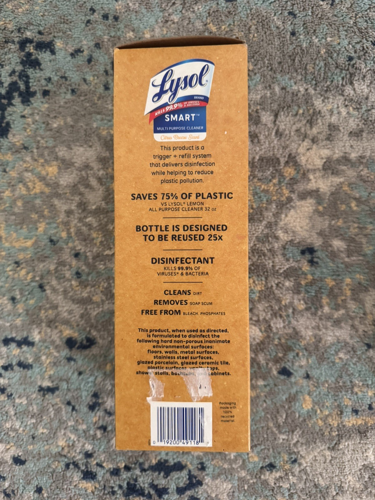 New Lysol SMART Multi-Purpose Cleaner Citrus Starter Kit & 2ct refill