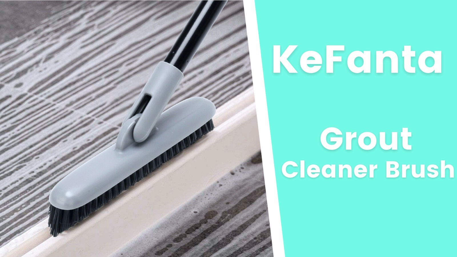 Grout Brush Long Handle 49 Inch Tile Cleaner Tool Shower Floor Scrubber