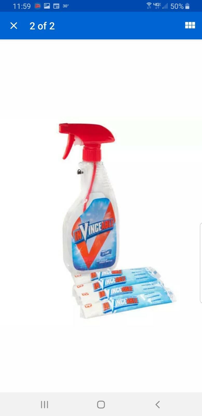 INVINCEABLE All-In-One Cleaner, Stain Fighter, Laundry Booster-New FREE SHIPPING