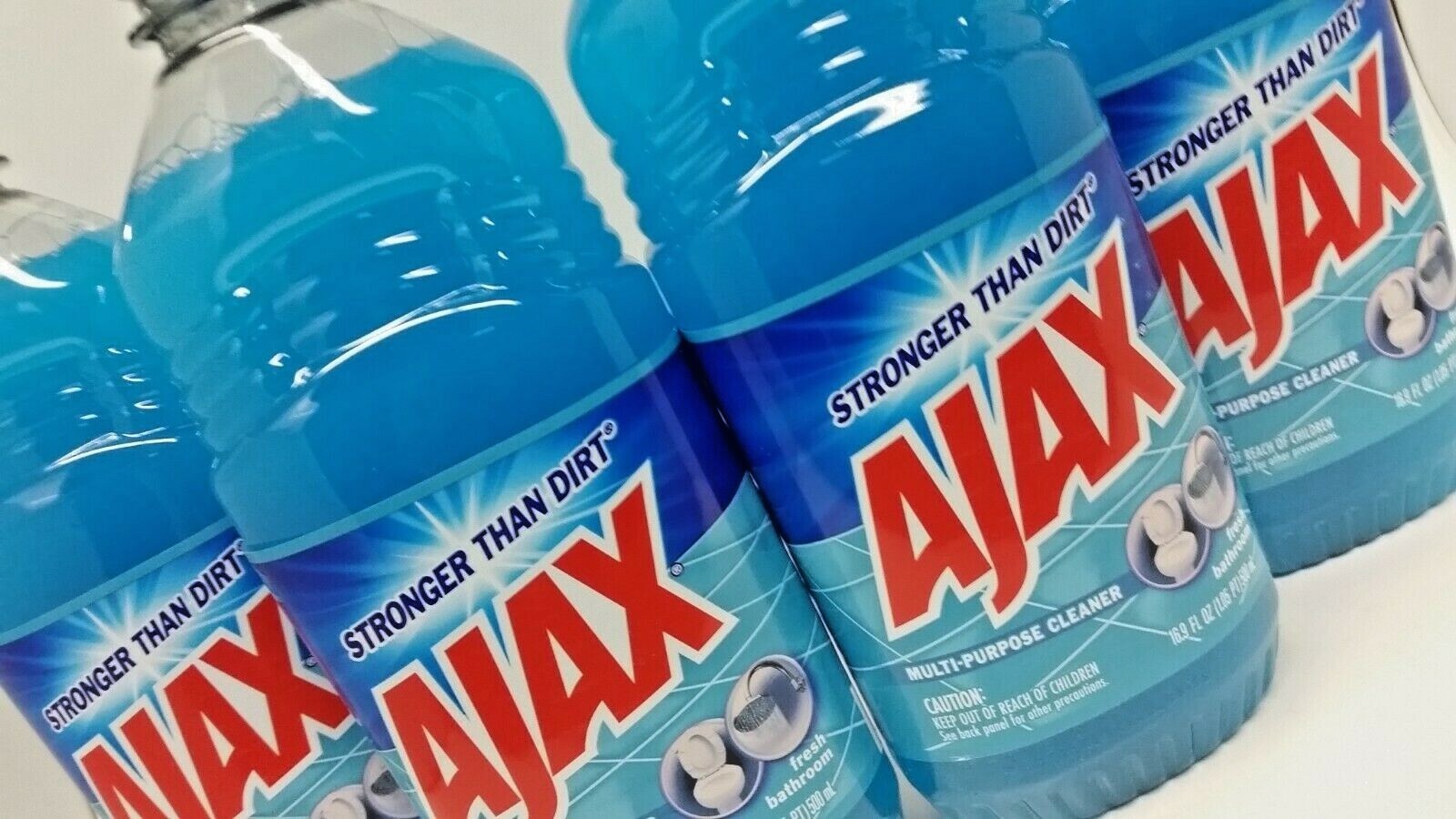 ( LOT 8 Bottles ) Ajax FRESH BATHROOM All Purpose Cleaner 16.9 oz Ea Bottle