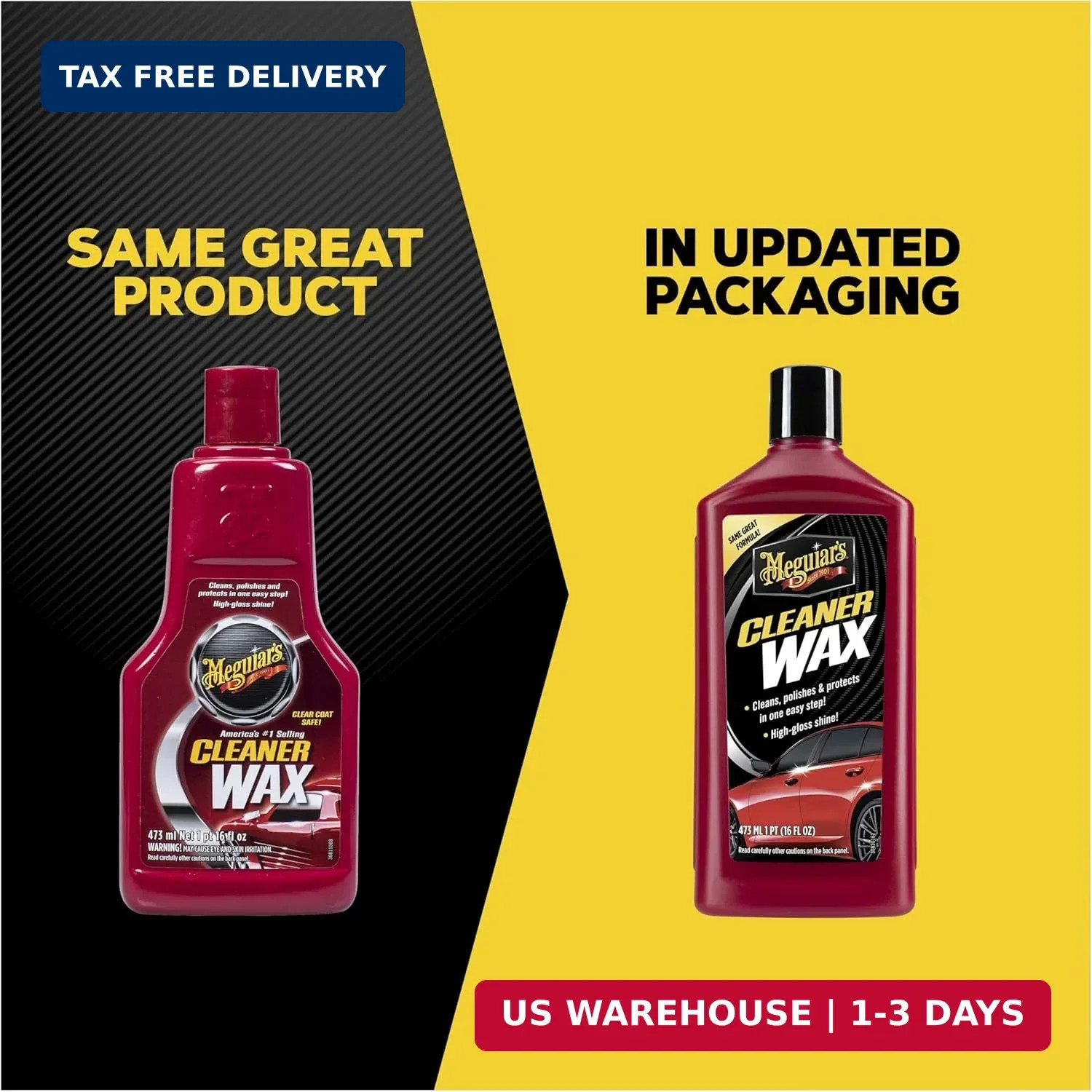 Meguiar’s Cleaner Wax, Liquid Car Wax For Diy Drivers & Detailers-Cleans, Polish