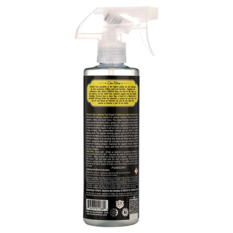 Lightning Fast Carpet Upholstery Stain Extractor Cleaner 16oz Super Powerful New
