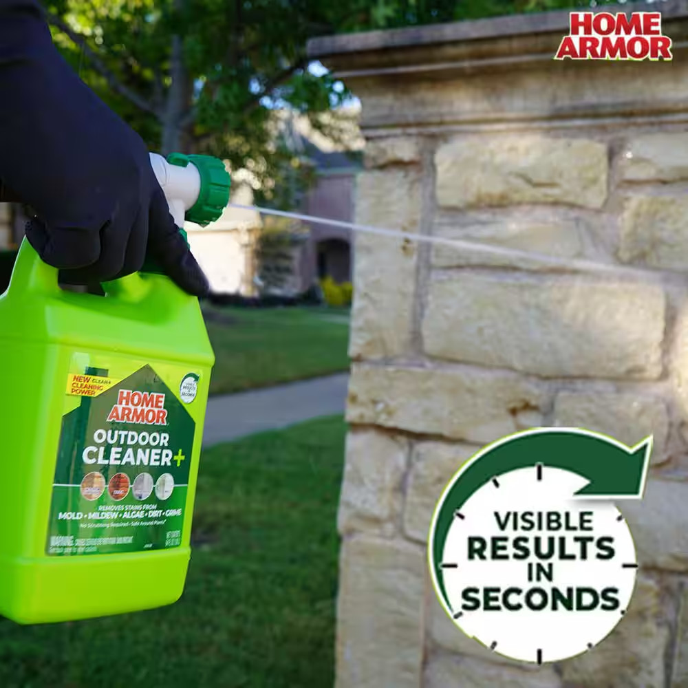 64 Oz. Liquid Outdoor Multiple Surface Cleaner Removes Algae Dirt Grime (1 Pack)