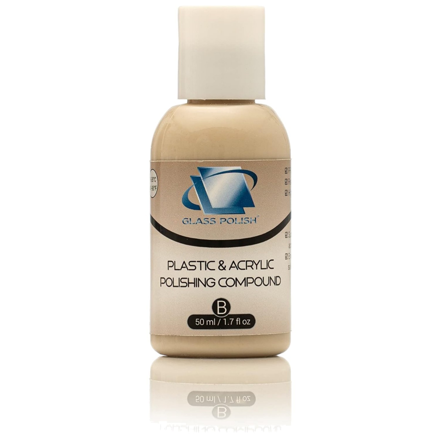 1.7oz 50ml Plastic & Acrylic Polishing Compound for Professional High-Gloss M…