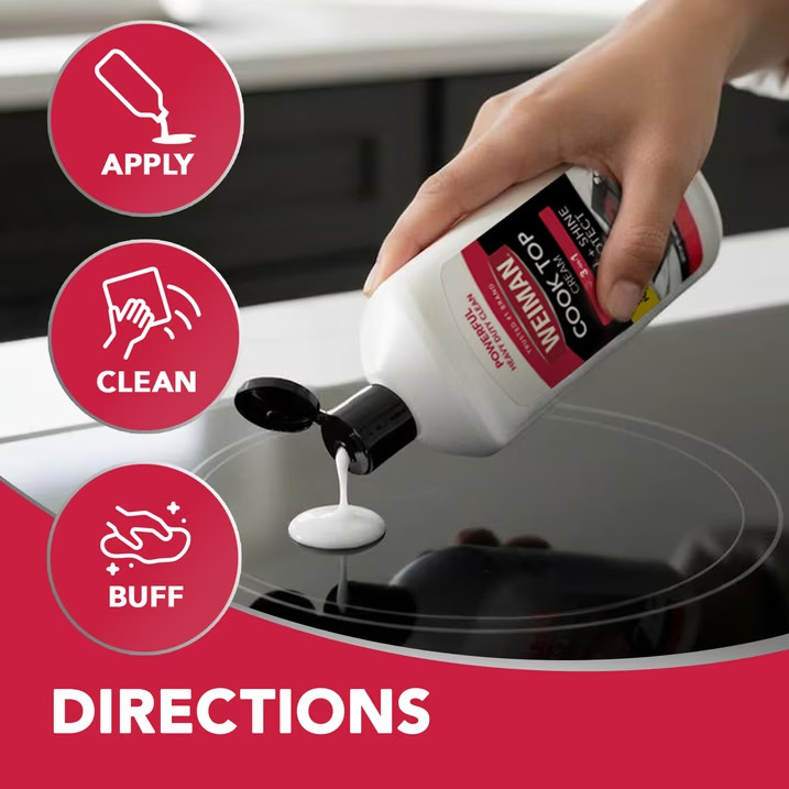 Weiman Cooktop Cleaner & Polish Cream 15 oz