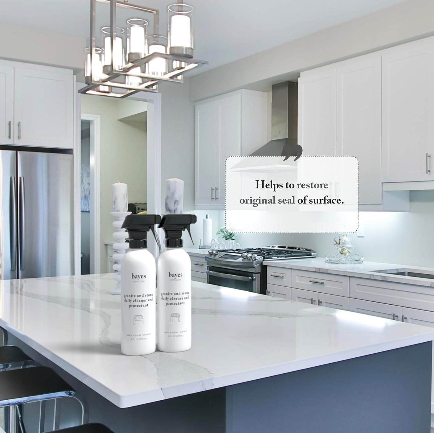 Granite and Stone Daily Cleaner and Protectant – Cleans, Shines, and Protects –