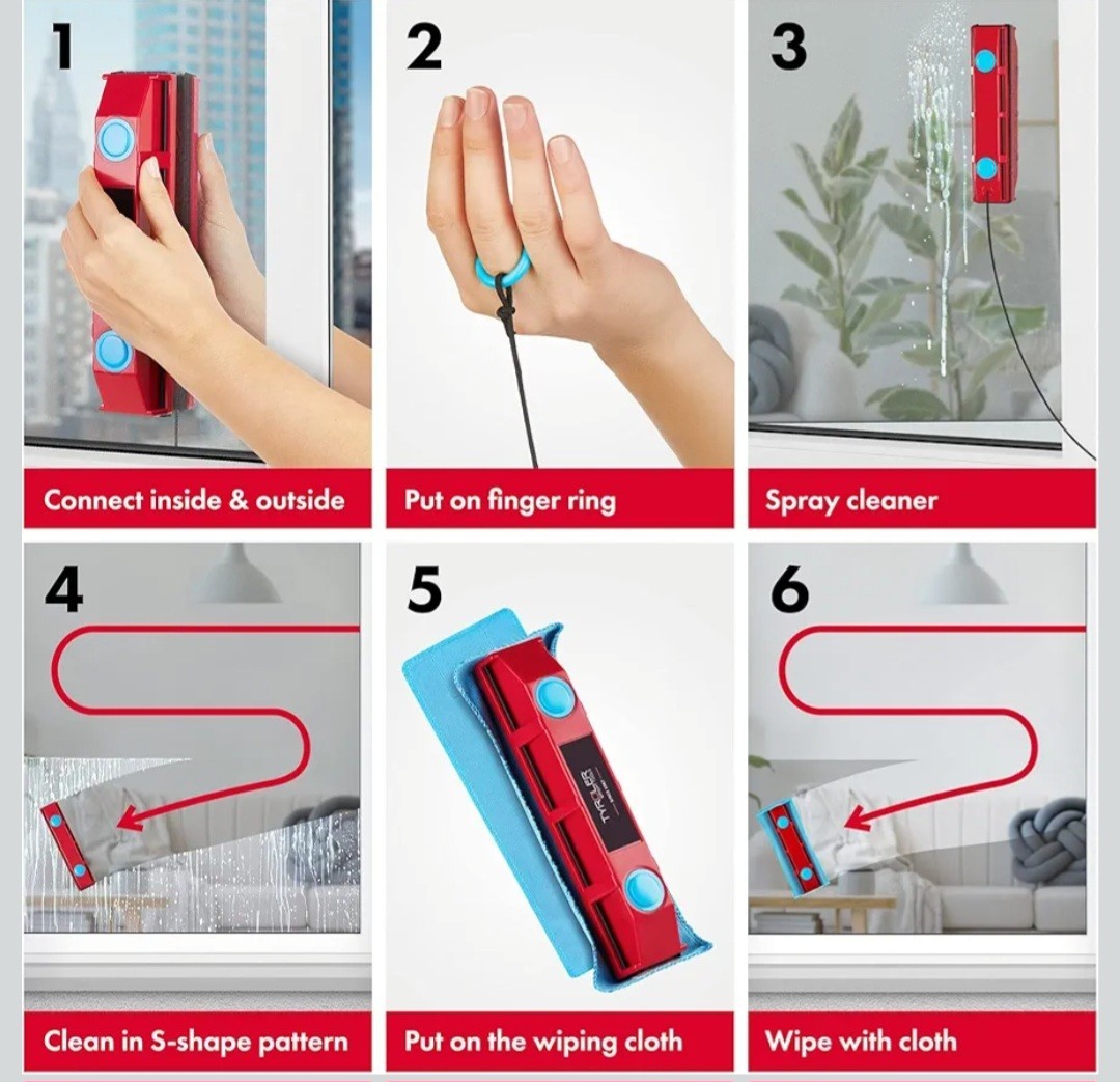 Tyroler Bright Tools The Glider D-2 Magnetic Window Cleaner for Double Glazed…