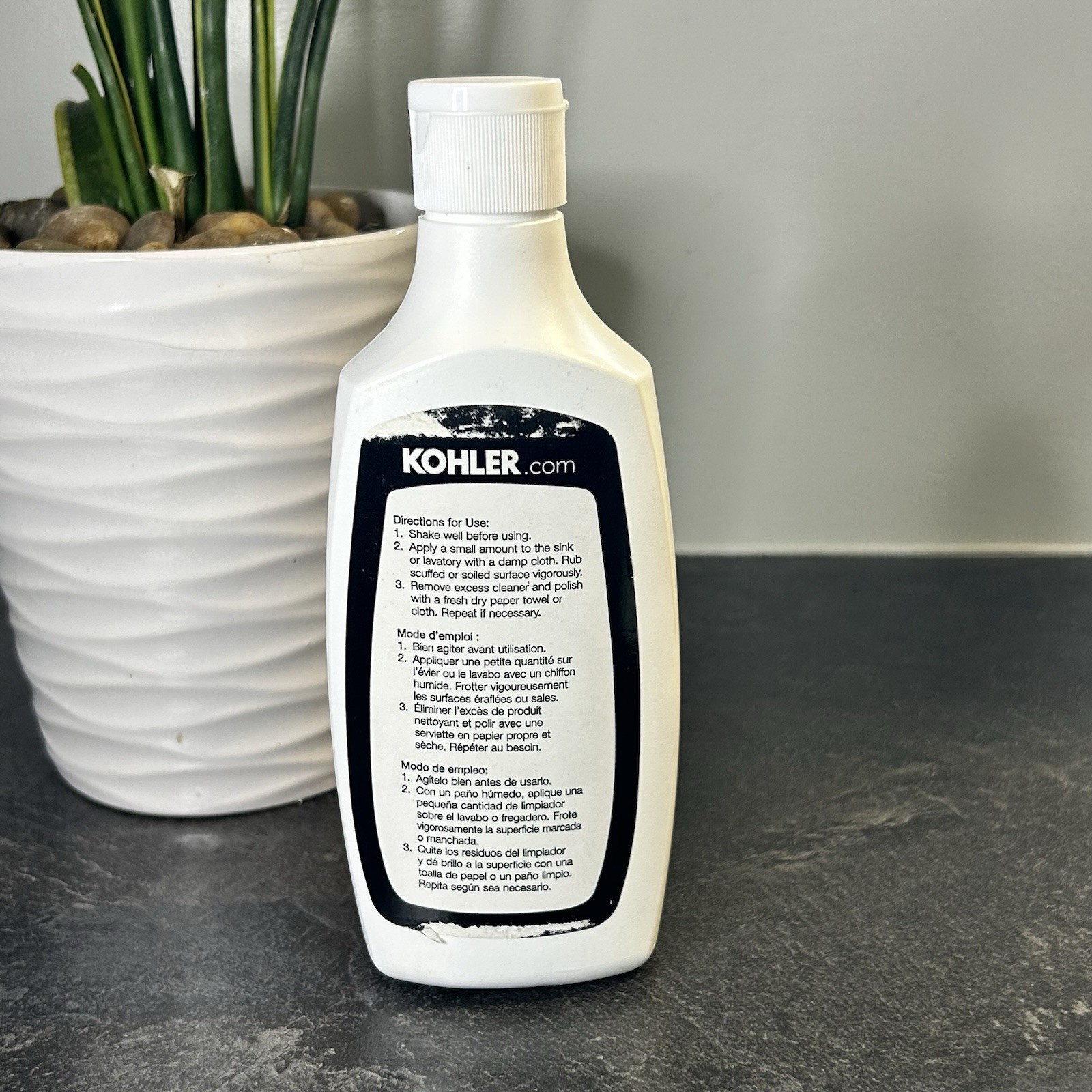 Kohler Cast Iron Kitchen Sink Cleaner 8 oz, Low Fill RETIRED