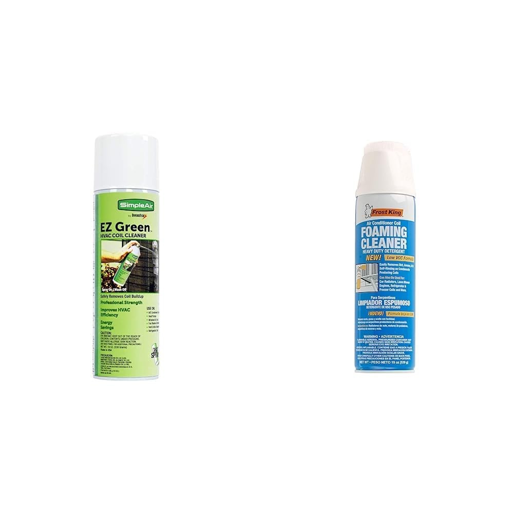 Coil Cleaner for HVAC Systems – Foam & Spray, Heavy-Duty, Easy to Use, 16 oz