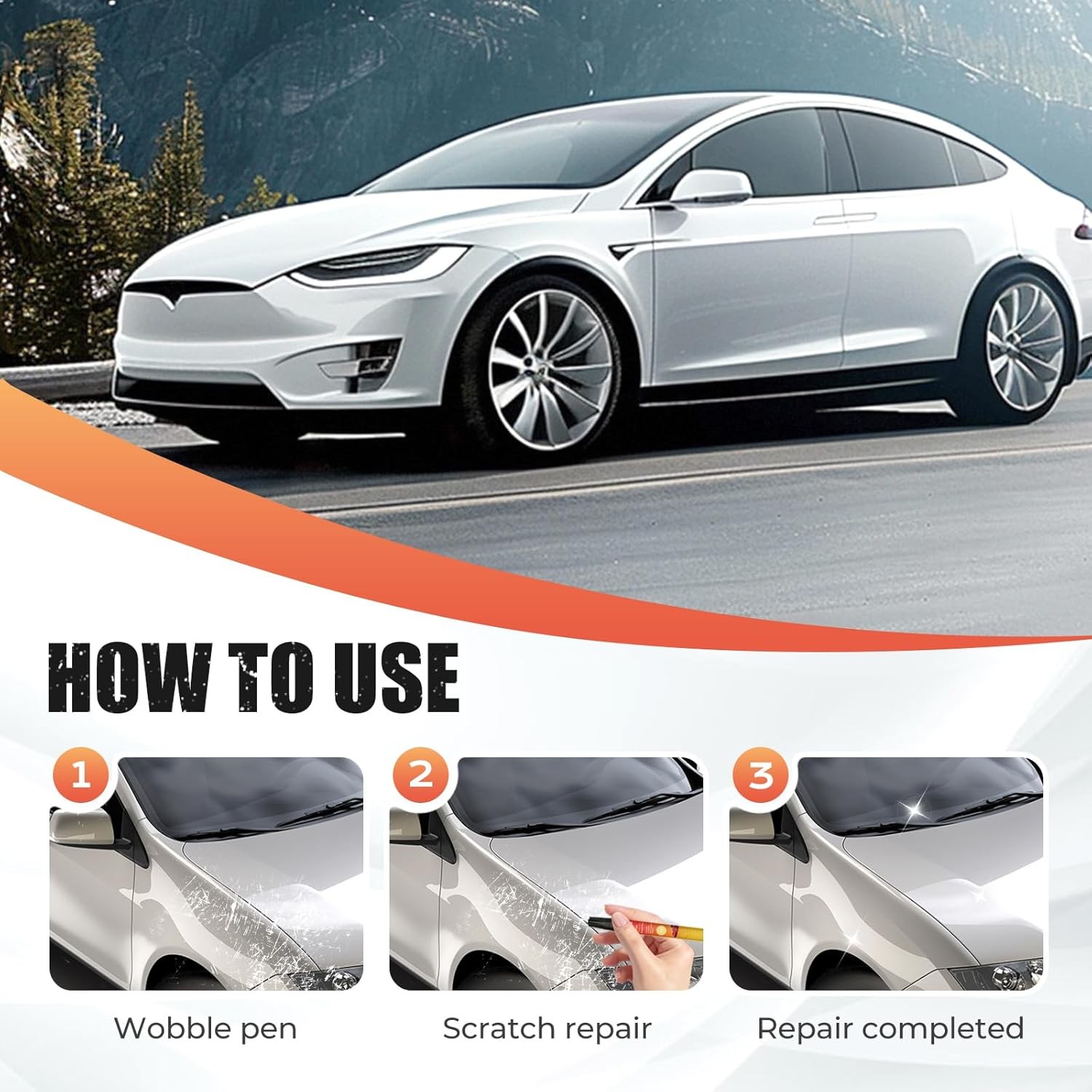 1~3Pcs Magic Car Scratch Removal Pen,Car Paint Scratch Remover Pen For All Cars