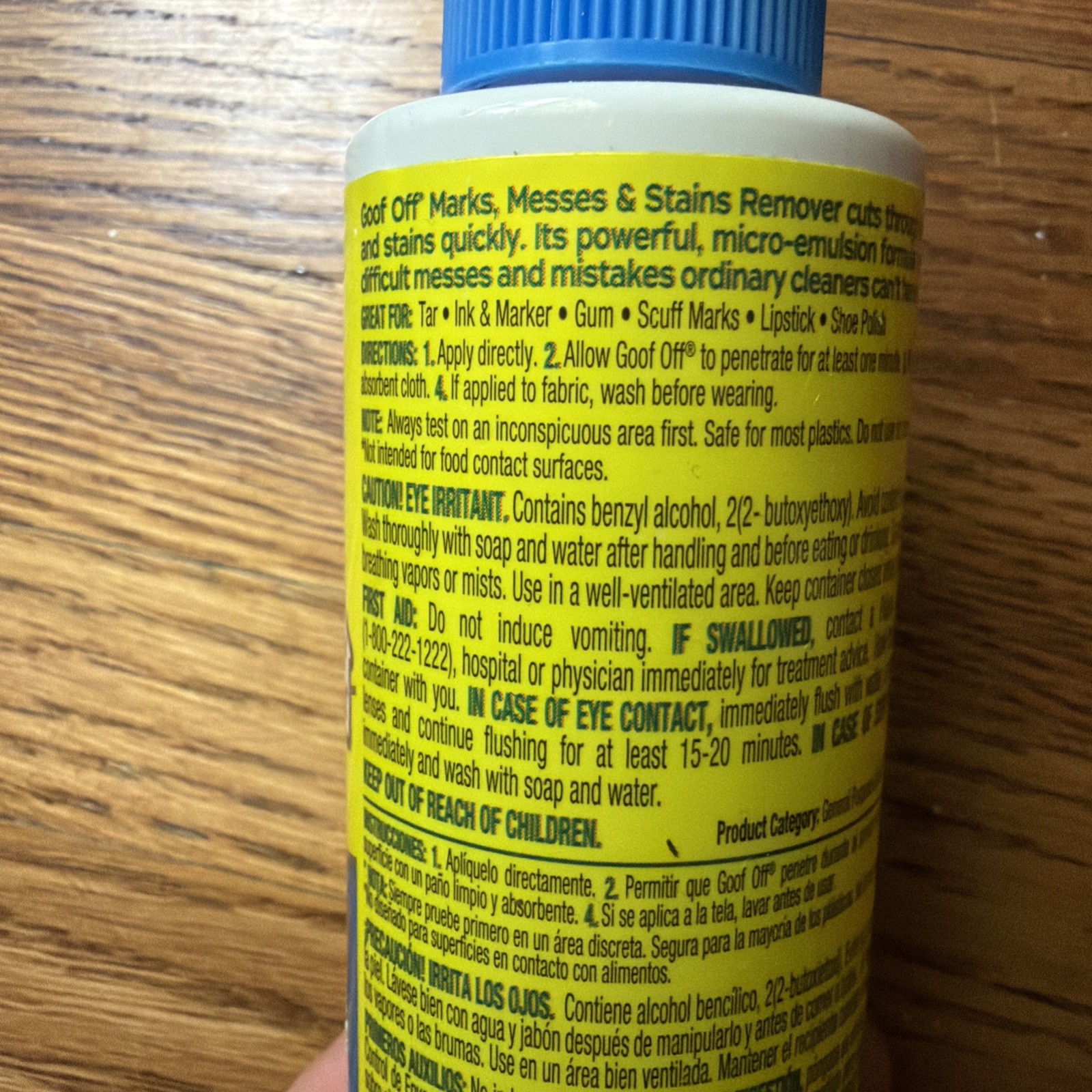 Goof Off FG705 Heavy Duty Water Based Adhesive Remover Pump Spray 4 oz.