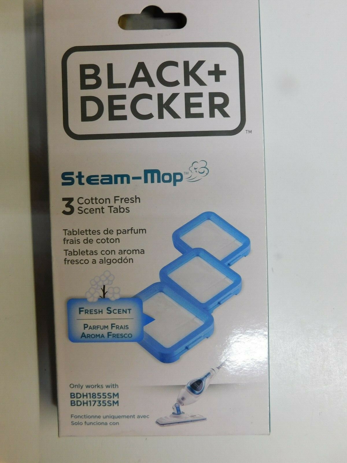 Black & Decker BDH410ASM Steam Mop Cotton Fresh Scent Tabs 2- 3-Pack