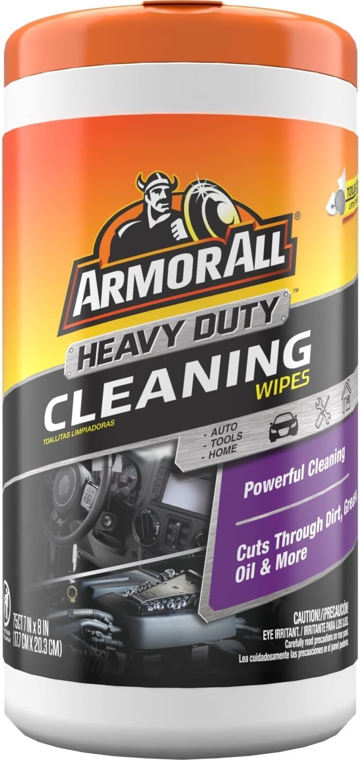 Heavy Duty Cleaning Wipes, Disposable Car Wipes 75 Count | Textured cleaning …