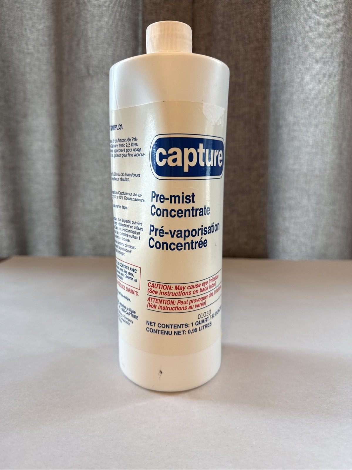 NEW Capture Pre-Mist Concentrate Carpet Cleaner Spray 1 quart 32 oz Pre-treat