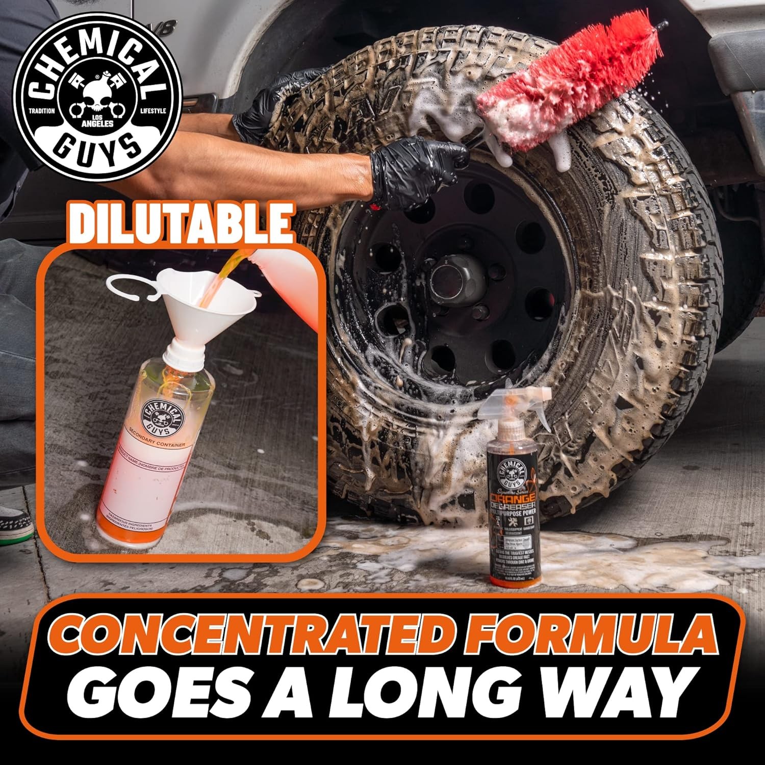 Chemical Guys Signature Series Orange Degreaser Spray – Heavy Duty All Purpose C