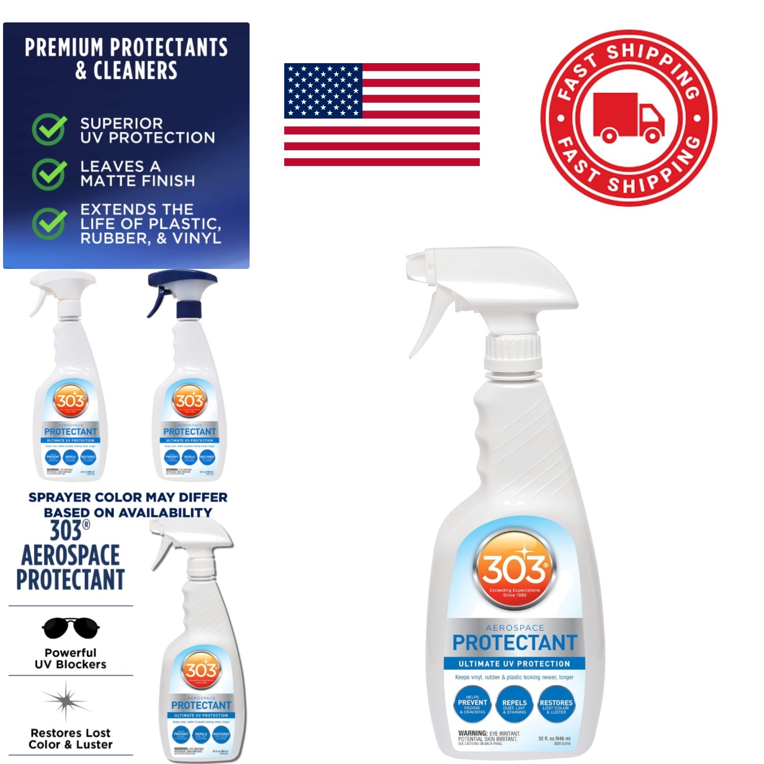 Ultimate UV Protectant Spray 32 Ounces Non Toxic Matte Finish for Outdoor Use