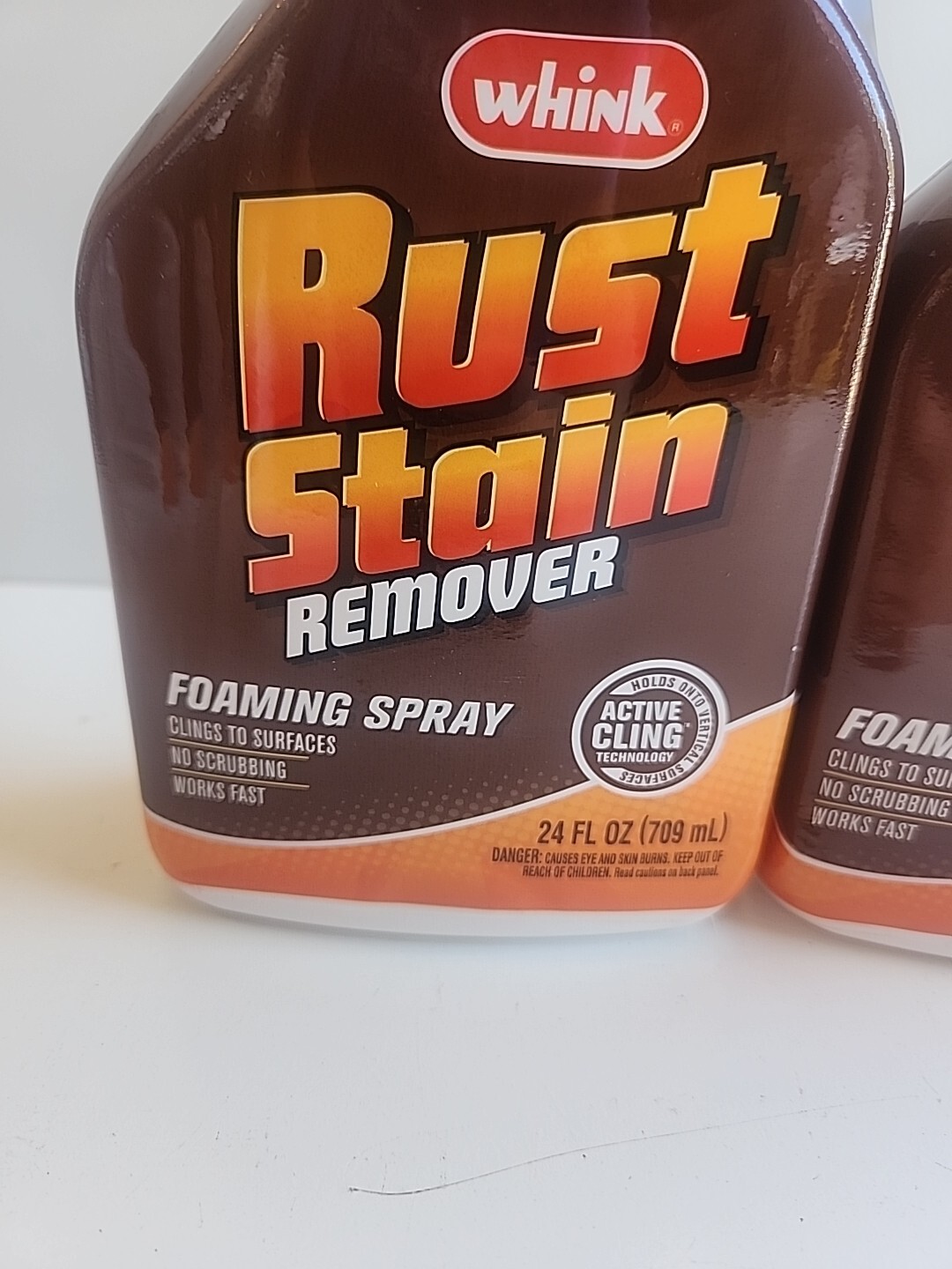 2 New Whink 349944 Foaming Rust Stain Remover, 24 Oz