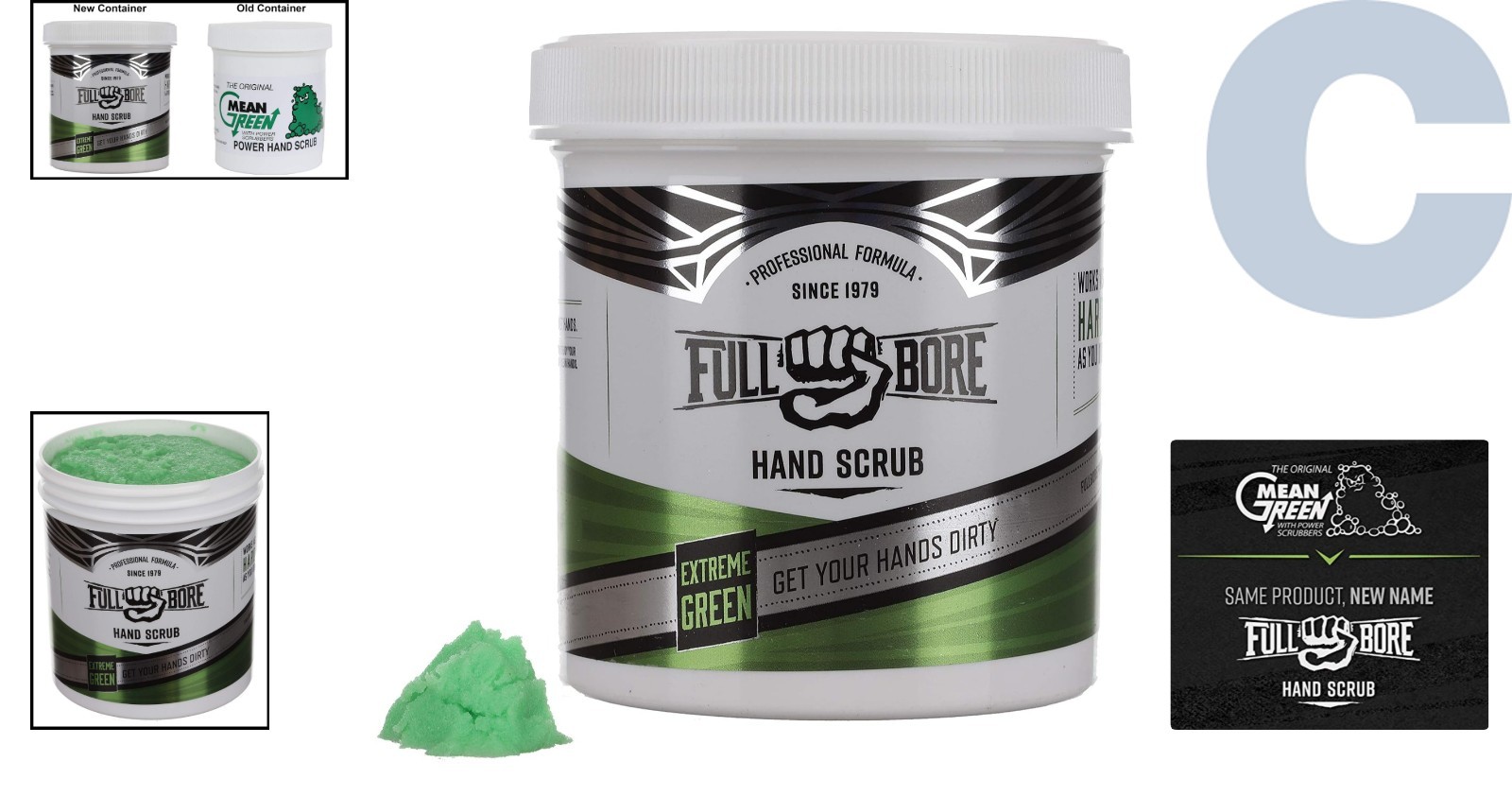 16 oz Extreme Green Power Hand Scrub – Moisturizes & Removes Oil, Grease Safely