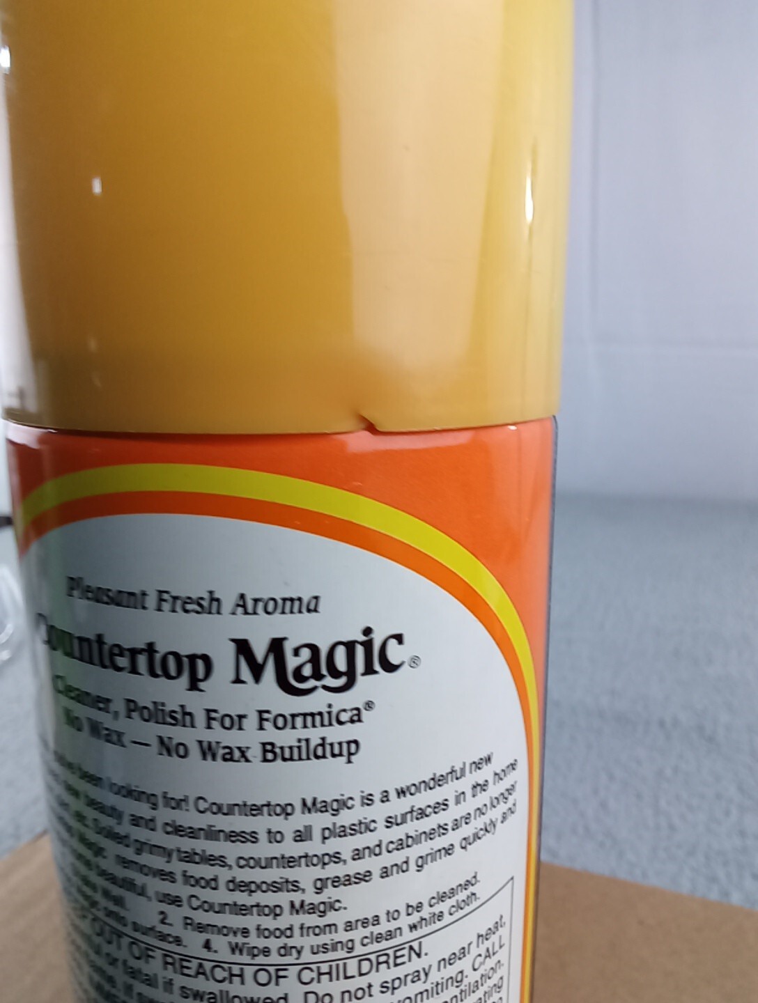 Vintage Countertop Magic 13 Oz Original Spray Formica Laminate FADED