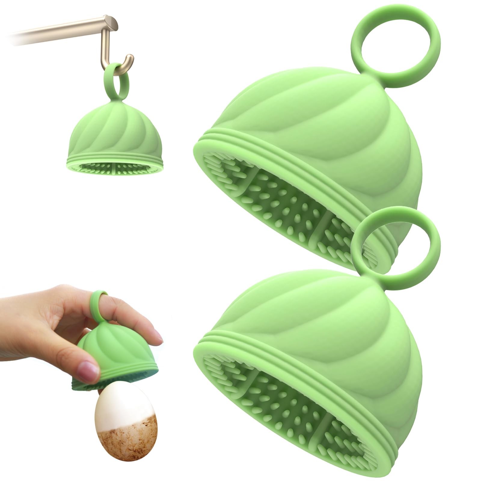 DOID TAG Egg Washer for Fresh Eggs – Upgraded 2.0 Silicone Egg Scrubber | Far…
