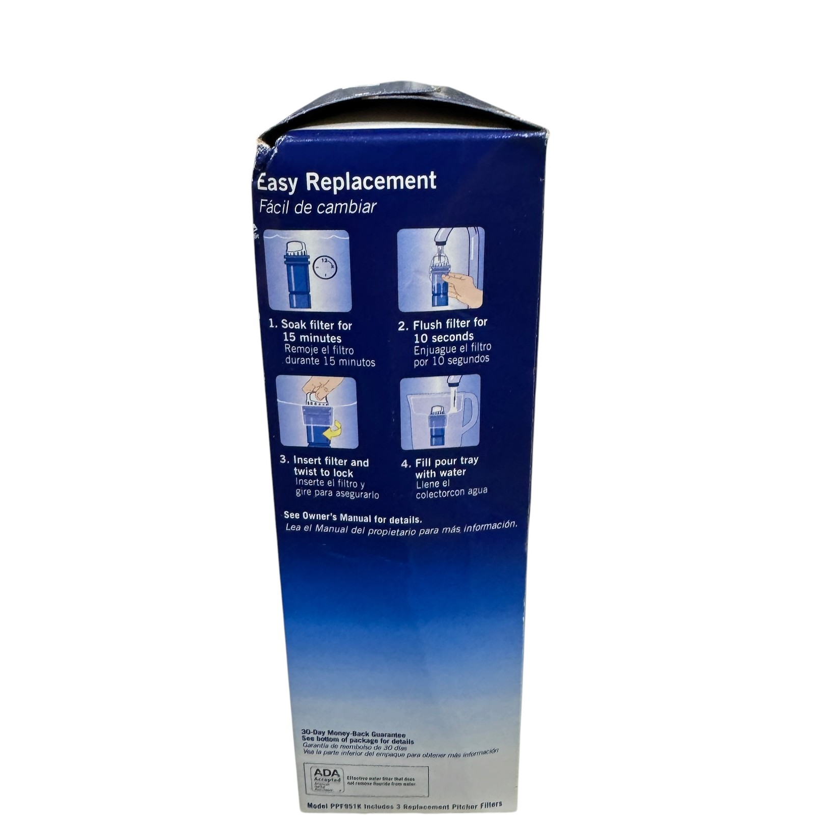 PUR MAXION Lead Reduction Water Pitcher Filter Refills 3-Pack PFF951K New Sealed