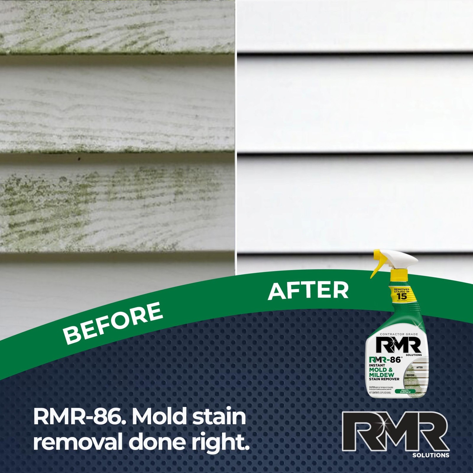RMR-86 Instant Mold and Mildew Stain Remover 30 Fl Oz (Pack of 1), clear