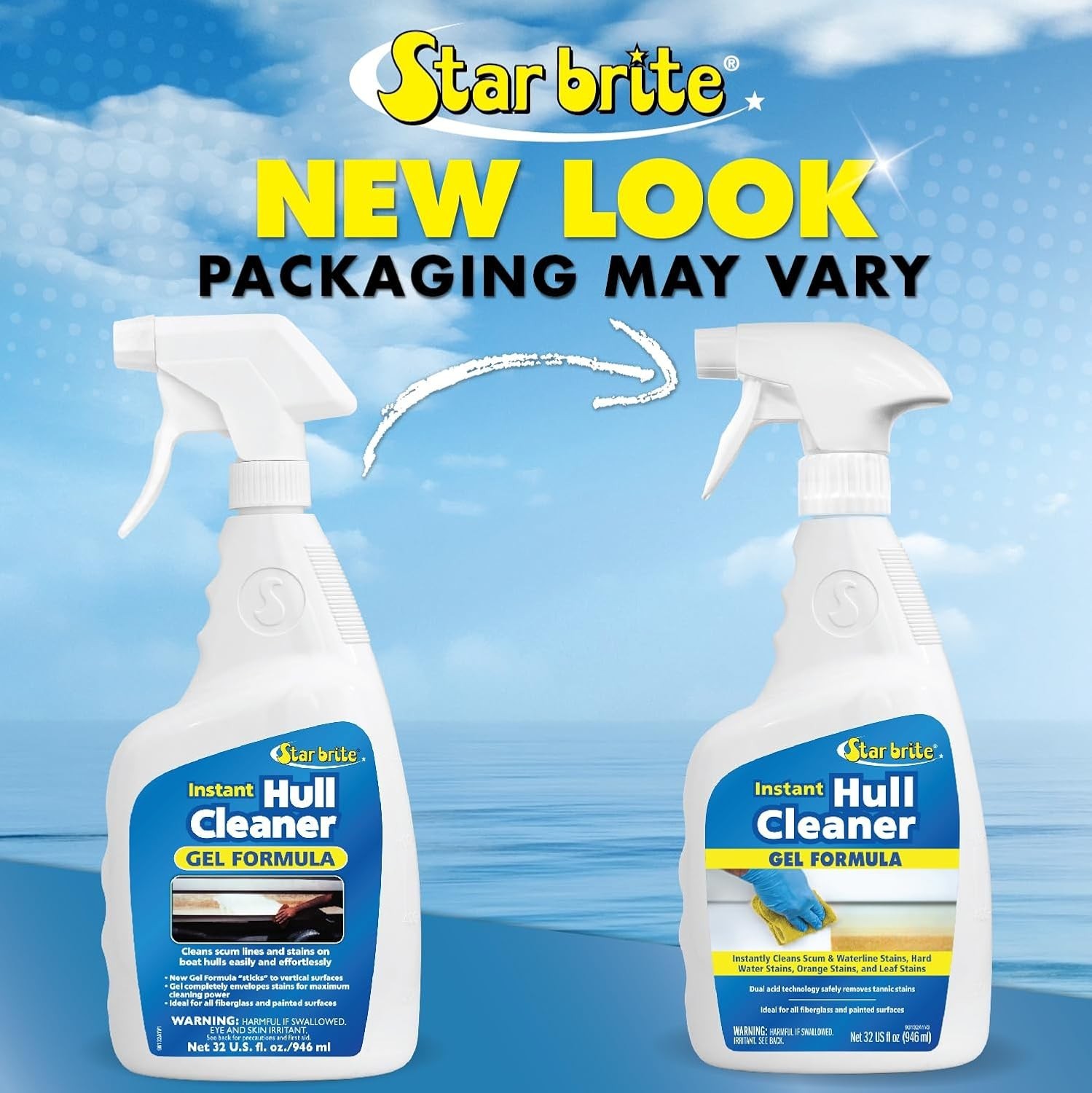 Instant Hull Cleaner – 32 Oz Gel Spray – Easily Remove Stains, Scum Lines & G…