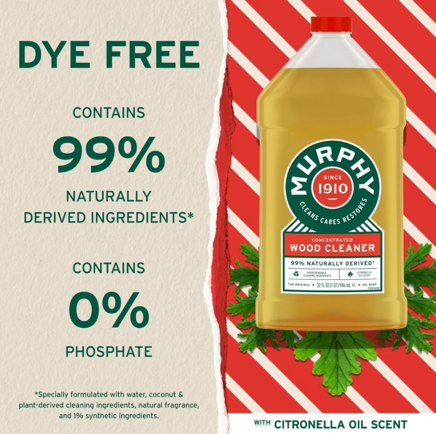 Murphy Oil Soap Wood Cleaner, Original – 32 Fluid Ounce-Free Shipping