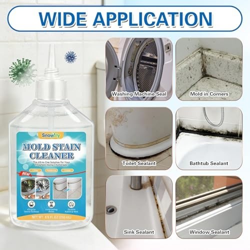 Heavy-Duty Mold Stain Remover Gel 16.9 Fl Oz – Cleaner for Grout, Bathroom, Wash