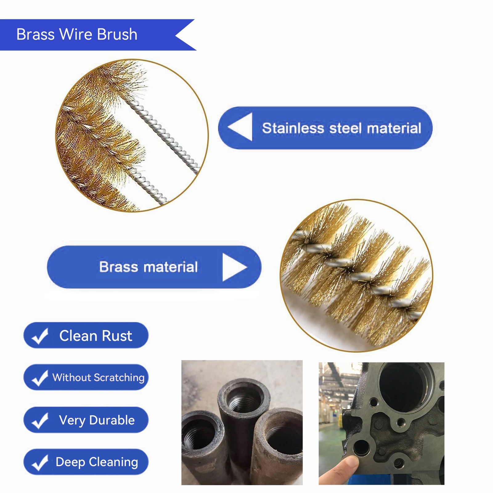 12 Pcs Tube Pipe Cleaners Brush Set | Flexible Drain Brush,Long Straw Brush