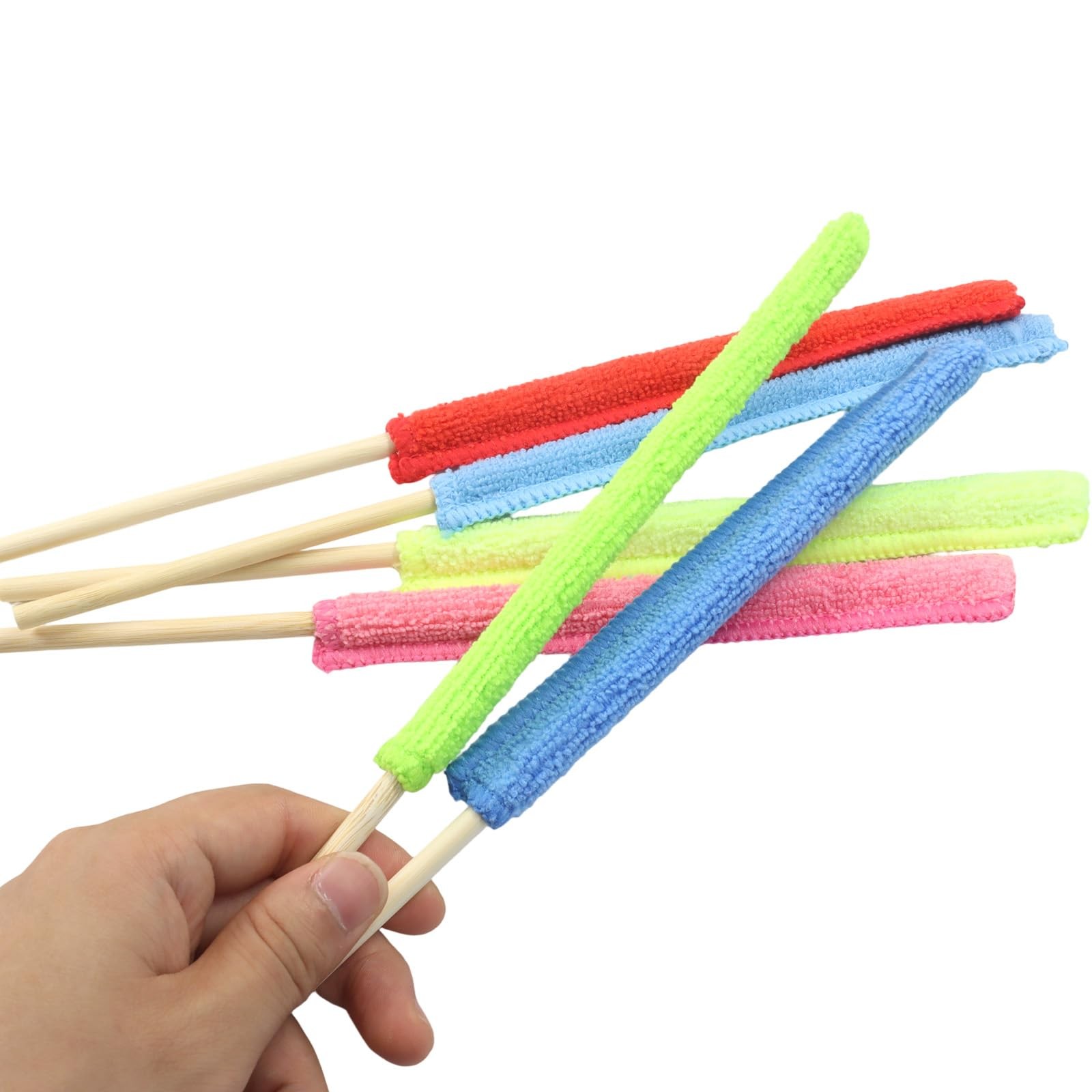 6 Pcs Microfiber Detail Duster Sticks, Mini Duster Crevice Cleaning Tool Kit …