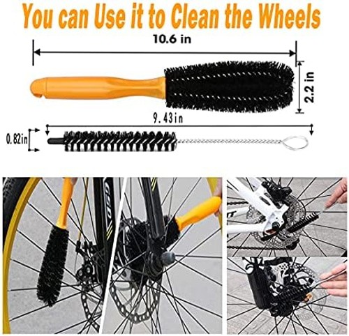 10pcs Bike Cleaning Kit, Bicycle Clean Brush Tool Including Chain Cleaner for…