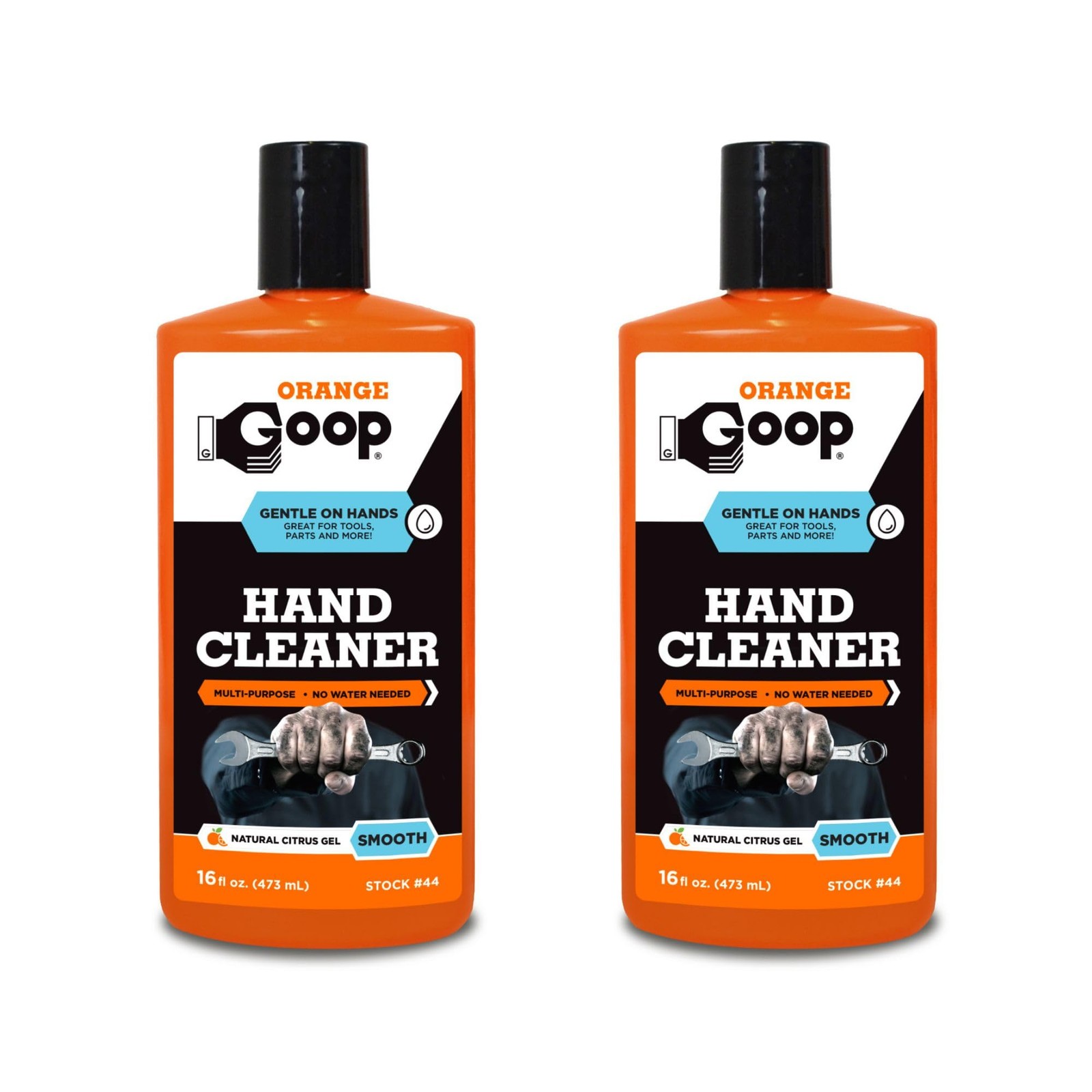 Orange Liquid Multi-Purpose Waterless Hand Cleaner – 16 oz Flip-Top Bottle (P…