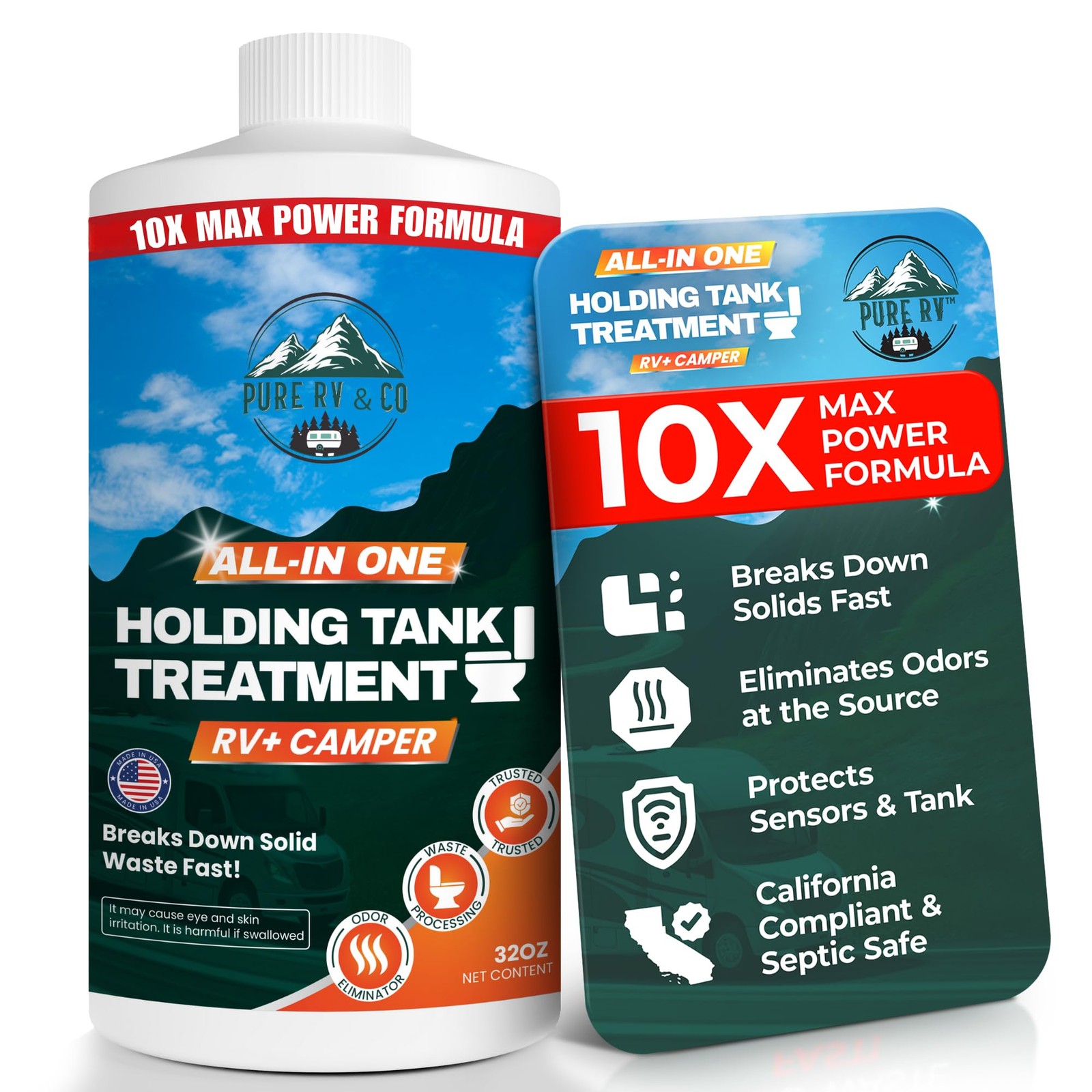 Holding Tank Treatment with 10X Max Power, Waste Digester and Odor Removal fo…