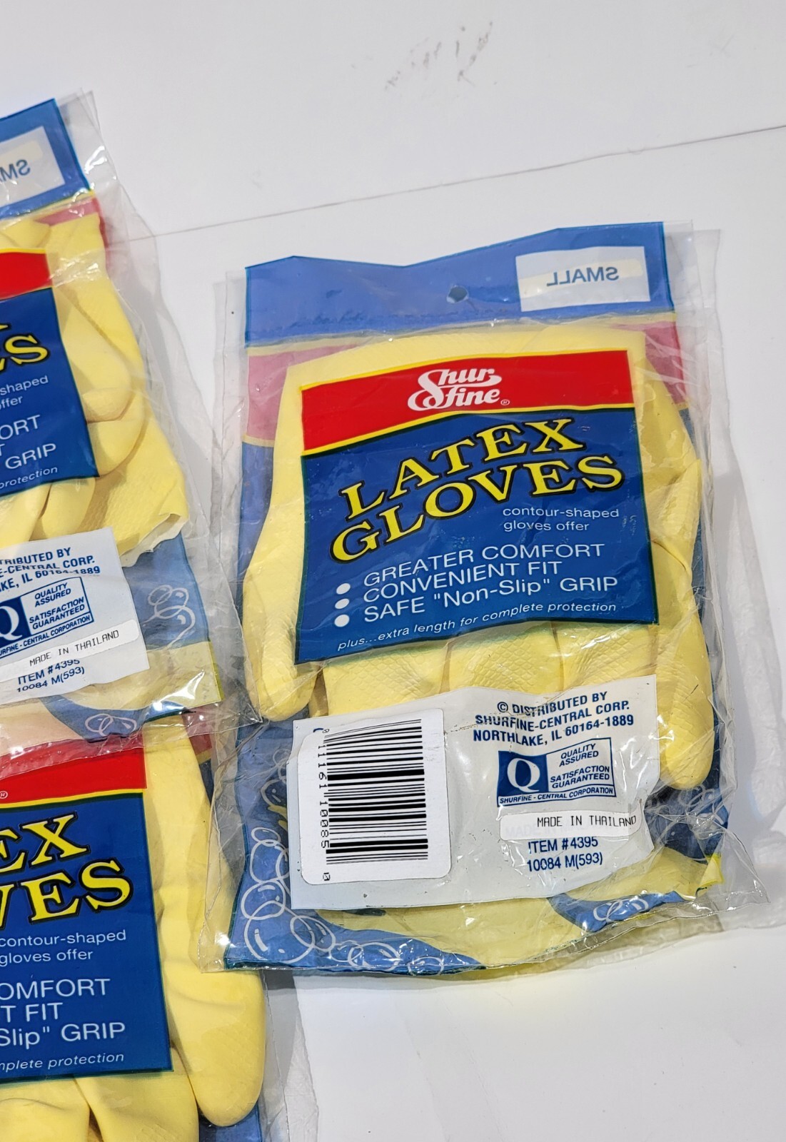 Medium – 3 Pairs – Yellow Kitchen Cleaning Dishwashing Nitrile Reusable Gloves