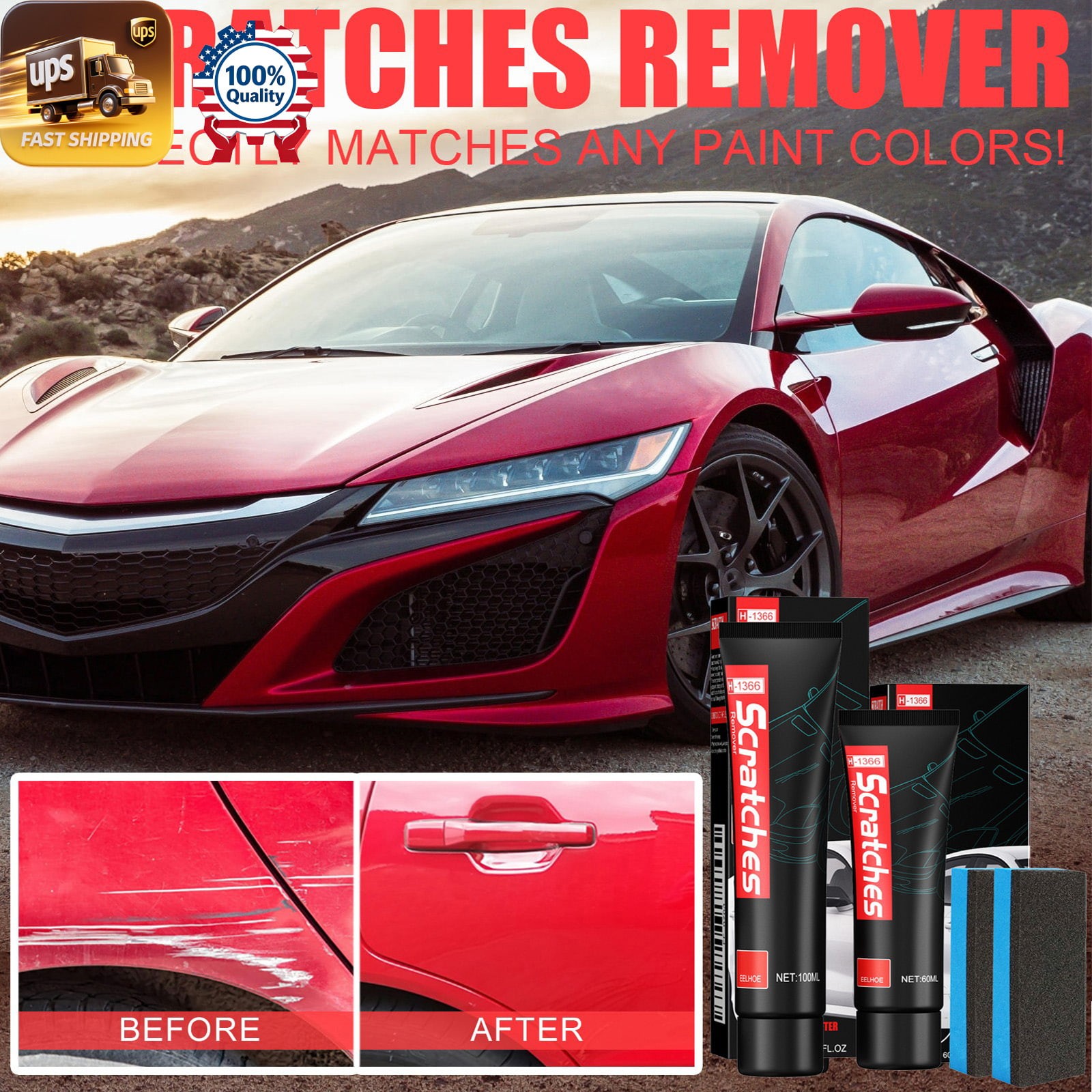 Decontamination Wax Scratches Remover – Paint Cleaning Repair Paste 🚗