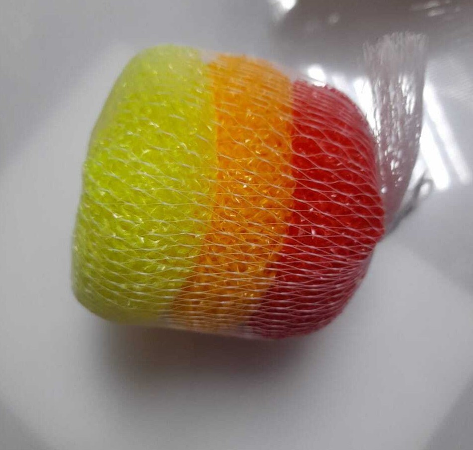 3pcs Cleaning Nylon Plastic Scrubber Kitchen Dish Pot Pan Washing Plastic Mesh